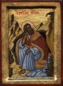 Elijah, fed by ravens (1 Kings 17:6)